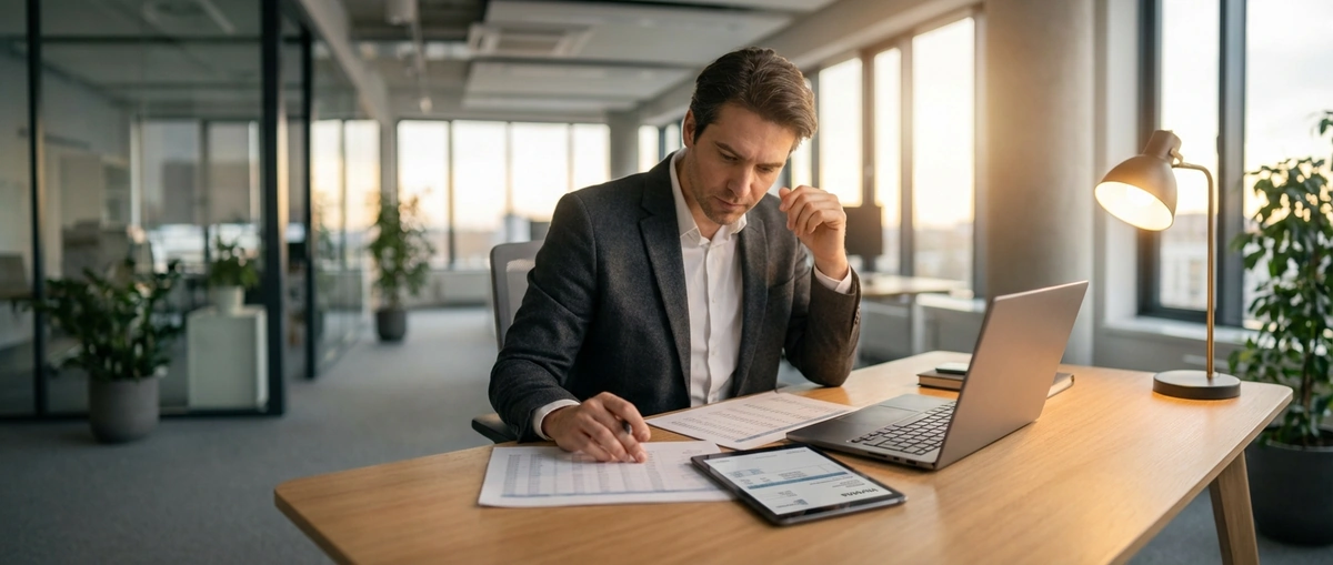 Financial documents and invoice comparisons laid out for factoring cost analysis